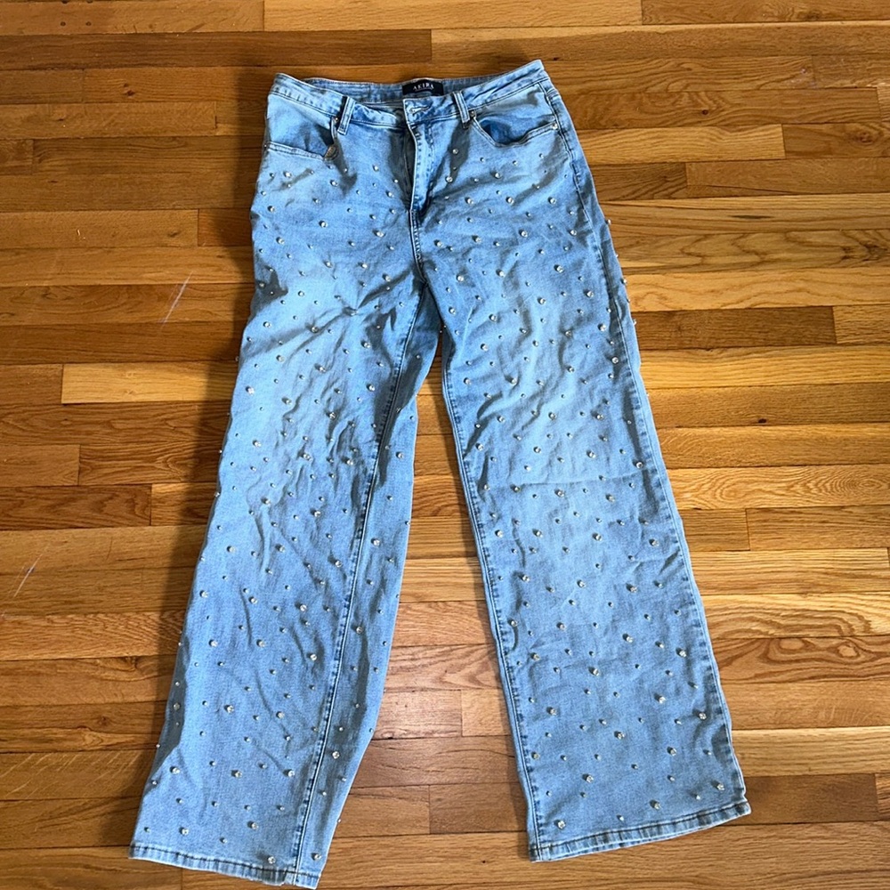 COVERED IN DIAMONDS RELAXED JEANS